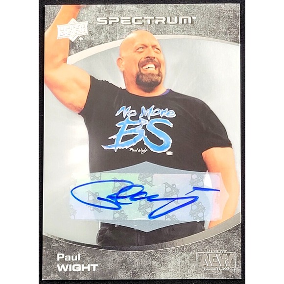 2021 UPPER DECK AEW SPECTRUMPAUL WIGHT AUTOAUTOGRAPH BIG...